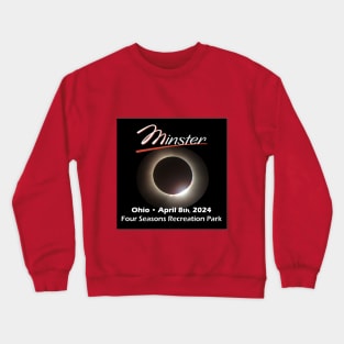 Minster Ohio April 8 2024 Eclipse 1 Crewneck Sweatshirt